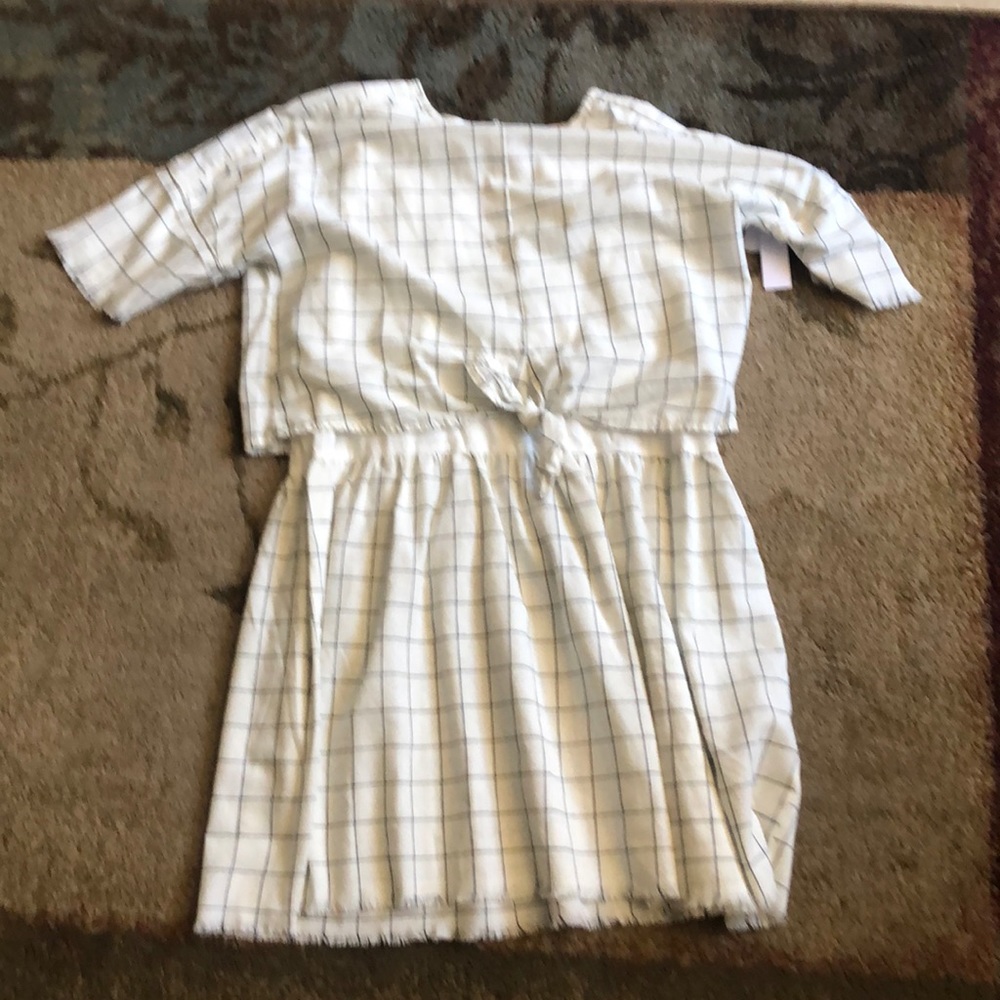 A plad dress